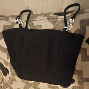 H&M Elegant Black Crop Top with Chain Straps